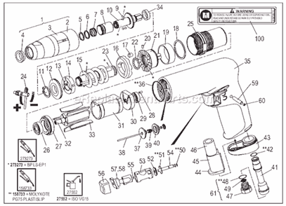 Page A Diagram and Parts List for CP2014 6151922014 Chicago Pneumatic Electric Drill
